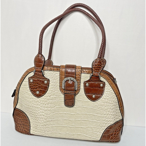 Unbranded Handbags - Vintage Western Purse Cream and Brown